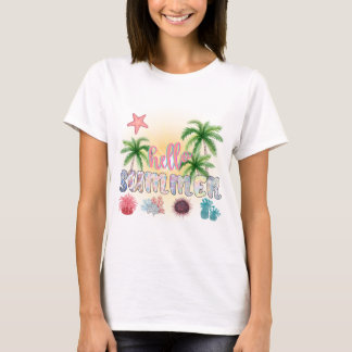 T-shirt Bonjour été