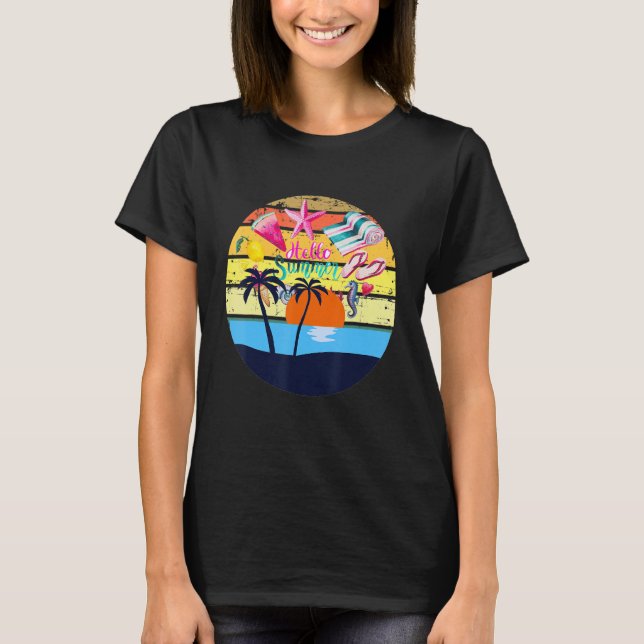 T-shirt Bonjour été (Devant)