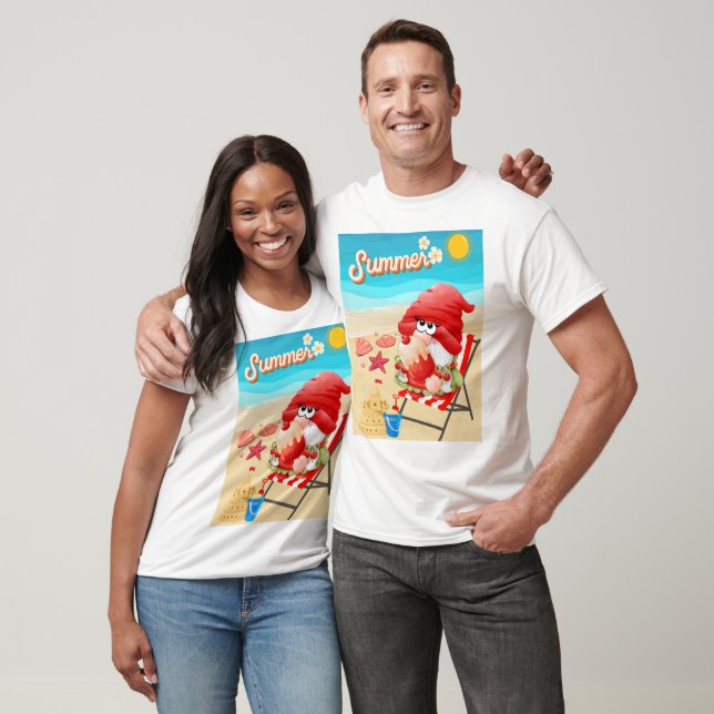 T-shirt Bonjour été (Unisexe)
