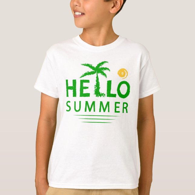 T-shirt Bonjour été (Devant)