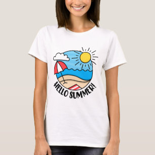 T-shirt Bonjour été 2