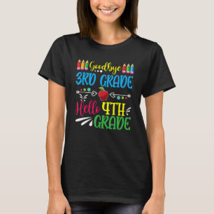 T-shirt Bonjour Étudiant De 4E Année Retour À L'École Arg