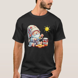 T-shirt Bonjour Gnome avec pot de confiture pour l'été de 