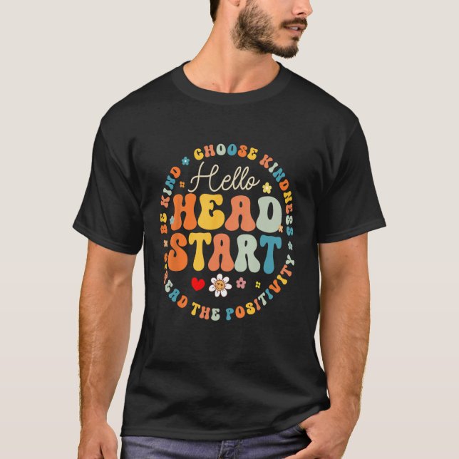 T-shirt Bonjour Head Start Homeschool Teacher Headstart Ba (Devant)
