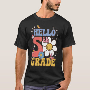 T-shirt Bonjour Hippie 5e année Super Daisy Retour à l'éco