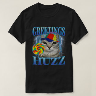 T-shirt Bonjour Huzz Lollipop Cat Meme