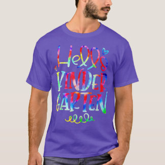 T-shirt Bonjour Jardin D'Enfants Retour À L'École Cadeaux