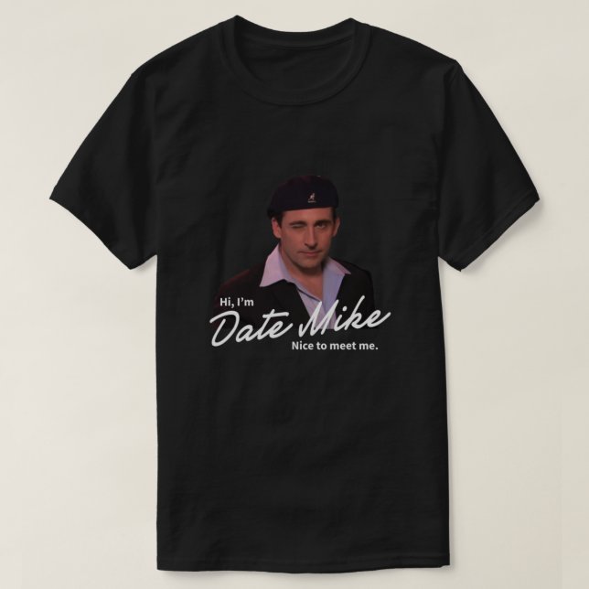 T-shirt Bonjour, Je suis Date Mike Essential (Design devant)