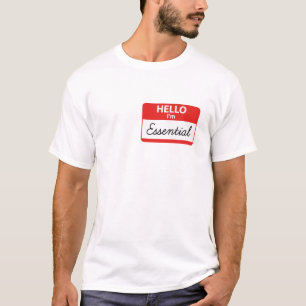 T-shirt Bonjour, je suis essentiel