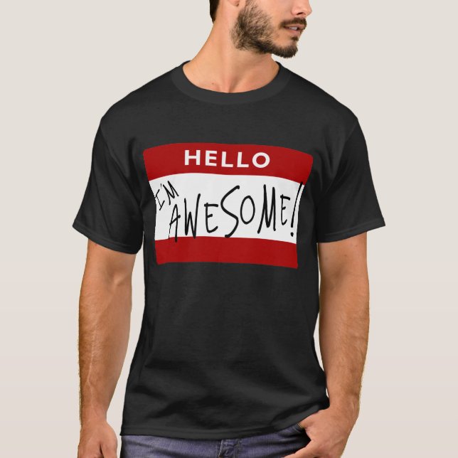T-shirt Bonjour je suis impressionnant ! (Devant)