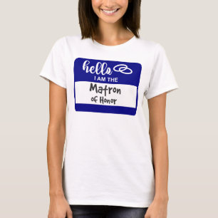 T-shirt Bonjour Je suis le chef d'honneur du Mariage Insig