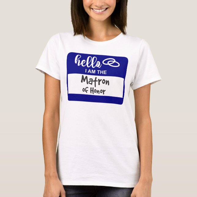 T-shirt Bonjour Je suis le chef d'honneur du Mariage Insig (Devant)