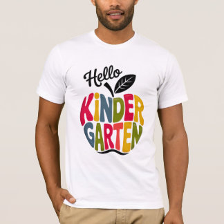 T-shirt Bonjour Kinder Garten Premier Jour De L'École