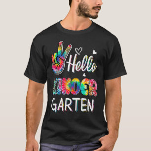 T-shirt Bonjour Kindergarten Tie Dye Leopard Graphisme Ret