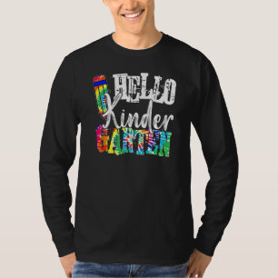 T-shirt Bonjour Kindergarten Tie Dye Retour à l'école Garç