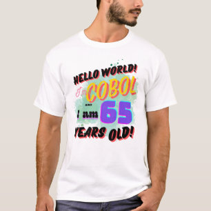 T-shirt Bonjour le monde le langage de programmation Cobol