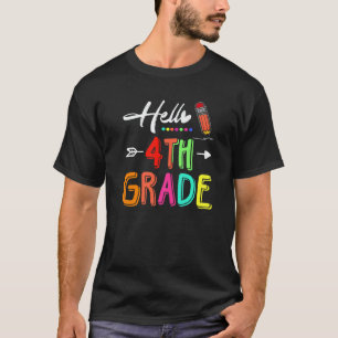 T-shirt Bonjour l'équipe de 4e année Professeur de quatriè