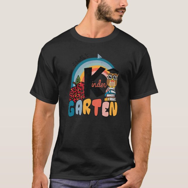 T-shirt Bonjour Maternelle Bienvenue À L'École Préparez-Vo (Devant)