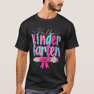 T-shirt Bonjour maternelle rentrée premier jour d'école