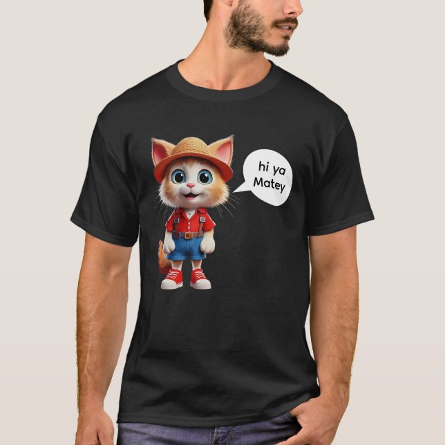 T-shirt Bonjour, Matey (Devant)