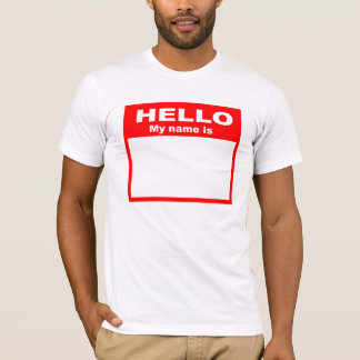 T-shirt Bonjour mon nom est