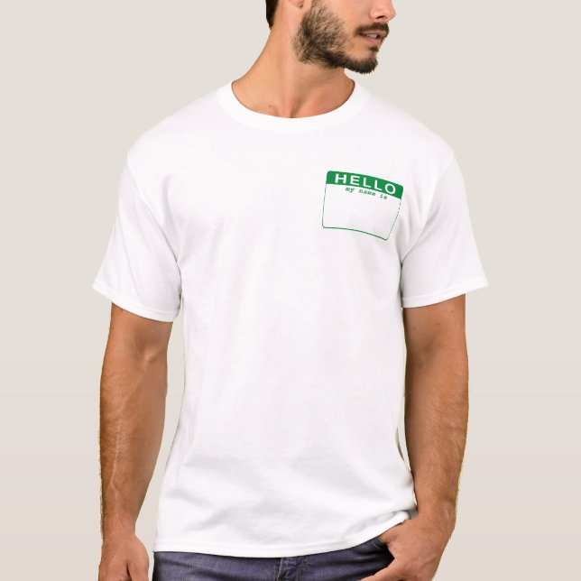 T-shirt Bonjour - mon nom est (Devant)