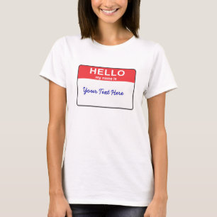 T-shirt Bonjour mon nom est…