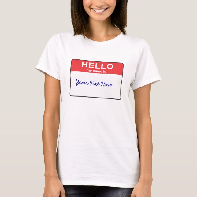 T-shirt Bonjour mon nom est… (Devant)
