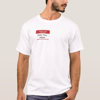 T-SHIRT BONJOUR MON NOM EST….