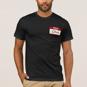 T-shirt Bonjour mon nom est Giselle (rouge)