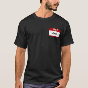 T-shirt Bonjour mon nom est Jack (rouge)