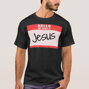 T-shirt Bonjour Mon nom est Jésus Drôle Halloween Jésus
