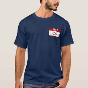 T-shirt Bonjour mon nom est Karl (rouge)