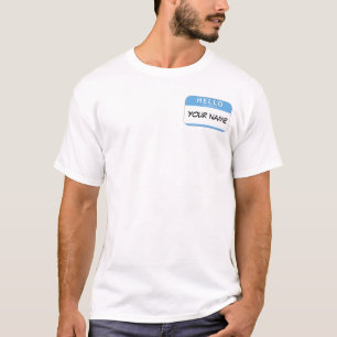 T-shirt Bonjour mon nom est MODÈLE
