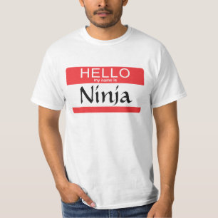 T-shirt Bonjour mon nom est Ninja