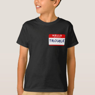 T-shirt Bonjour mon nom est problème
