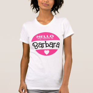 T-shirt Bonjour mon nom est - Rose - Costume d'Halloween p