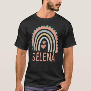 T-shirt Bonjour Mon Nom Est SELENA Rainbow Name Custome Pr