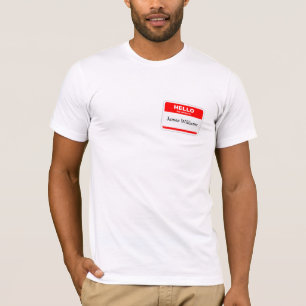 T-shirt Bonjour Mon Nom Est Sticker
