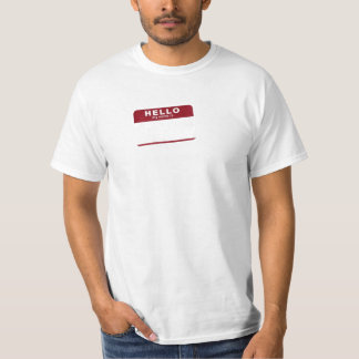 T-shirt Bonjour mon nom est vide