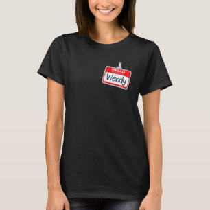 T-shirt Bonjour Mon Nom Est Wendy Funny Halloween Custome 