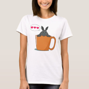 T-shirt Bonjour petit lapin gris