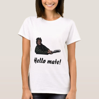 T-shirt bonjour pièce en t de compagnon
