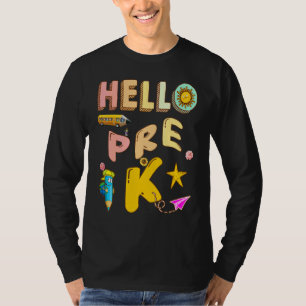 T-shirt Bonjour Pré K Me Voici   Professeur d'Histoire Pro