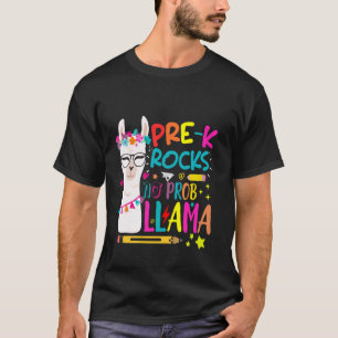 T-shirt Bonjour Pre-K Team Pre-K Rocks Premier Jour Aucun 