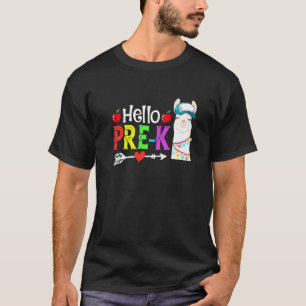 T-shirt Bonjour Pré-Maternelle Lama Retour à l'école Premi
