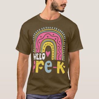 T-shirt Bonjour PréK Drôle Premier Jour De L'École Squad