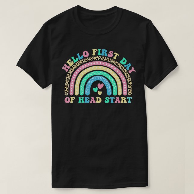 T-shirt Bonjour Premier Jour de Head Start Team Head Start (Design devant)