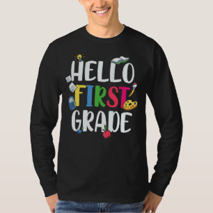 T-shirt Bonjour première qualité mignonne 1ère année 1