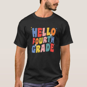 T-shirt Bonjour professeur de quatrième année Enfants Groo